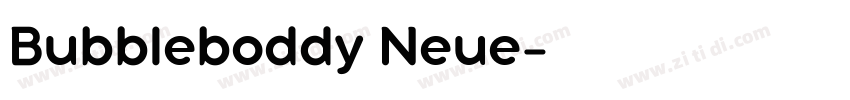 Bubbleboddy Neue字体转换